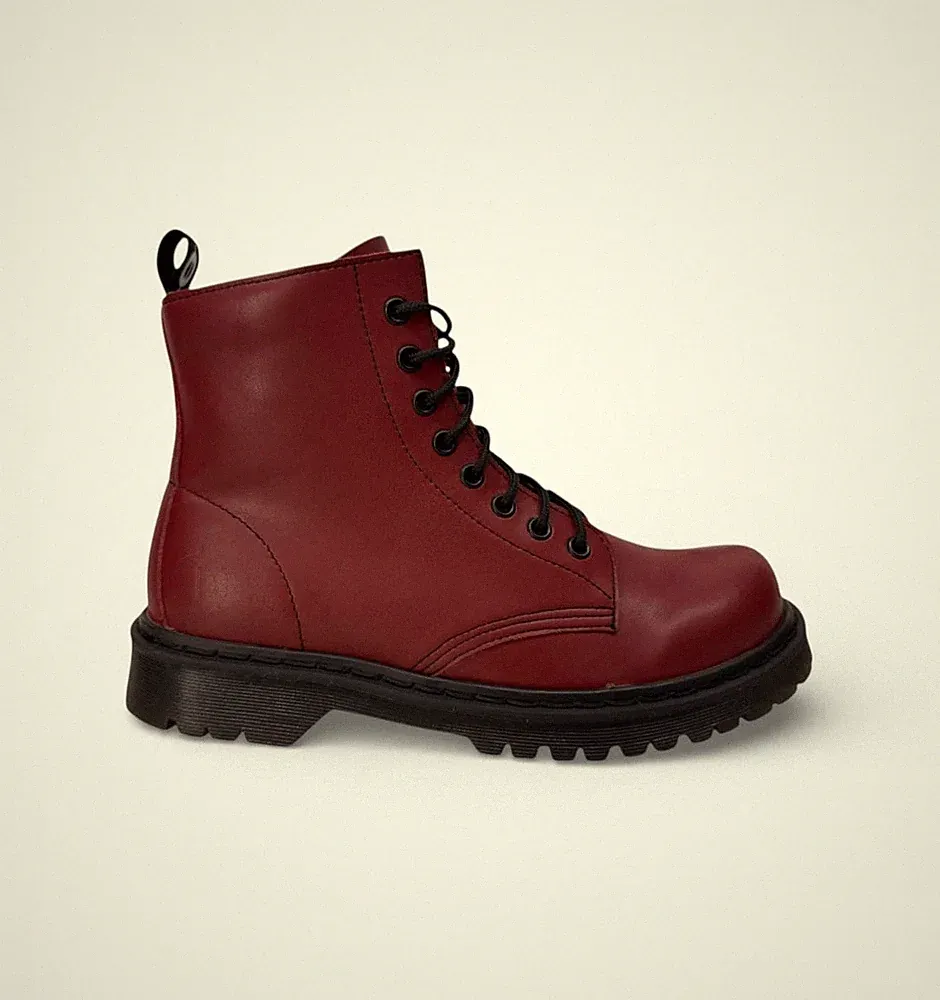 Vegan leather hiking boots
