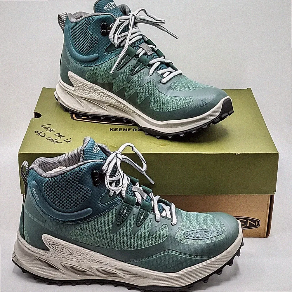 KEEN “Zionic Mid WP” Women’s Waterproof Hiking Boot (Dark Forest/Sea Moss) NEW