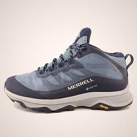 Merrell Moab Speed 2 Mid GTX Hiking Boots Womens Size 9 EUR 40 Navy Outdoor