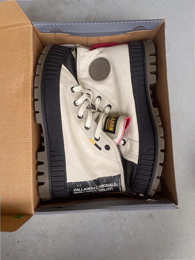 Palladium "White Asparagus" boots. Brand new in box. Limited Edition.